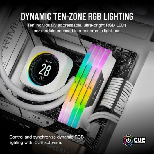 Corsair Vengeance RGB DDR5 Weiß 5600 MHz 64 GB 2 x 32 GB CL40