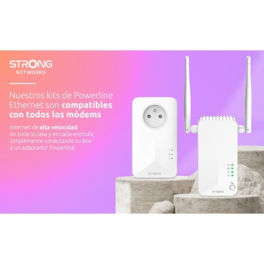 Strong Powerline Wi-Fi 600 Triple Pack PLC 600Mbit/s