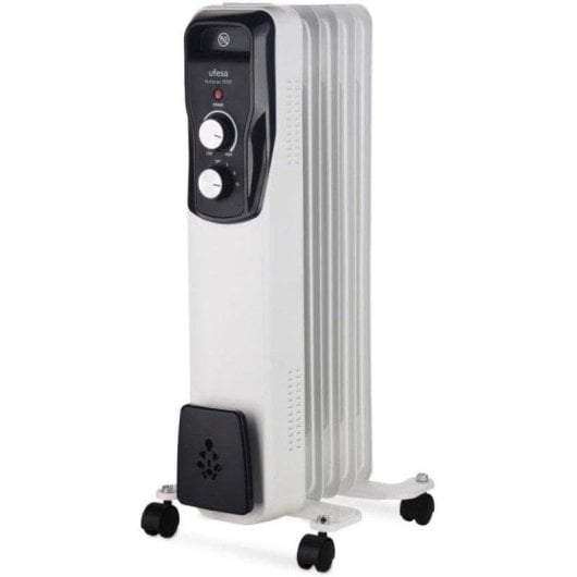 Radiador a Óleo Ufesa Antares 1000 1000W 5 Elementos Preto Branco