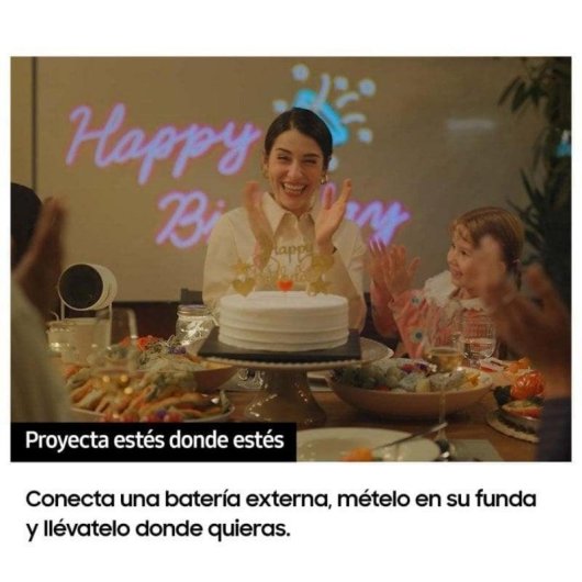 Projecteur Samsung The Freestyle 2nd Gen FullHD 100'' LED Portable Smart TV HDR WiFi 360°