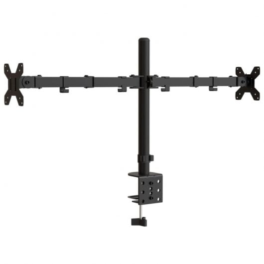 VidaXL Soporte para Monitor Doble Vesa 75/100 Mm Acero Negro