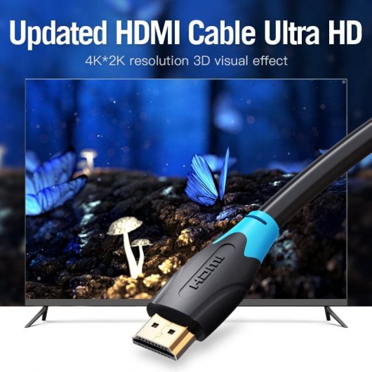 Vention AACBG Câble HDMI 2.0 4K Mâle/Mâle 1,5m Noir