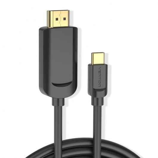 Vention Cable Conversor USB Tipo-C Macho a HDMI 1.4 4K Macho 1.5m Negro