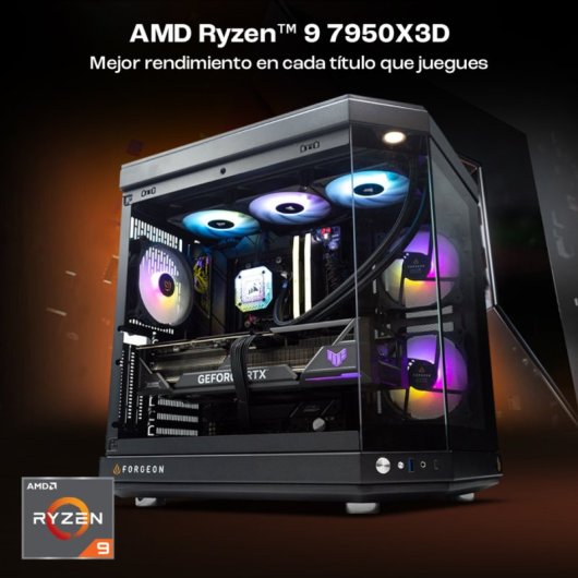 PcCom Ultimate AMD Ryzen 9 7950X3D/64 Go/2 To SSD/RTX 4090 + Windows 11 Famille