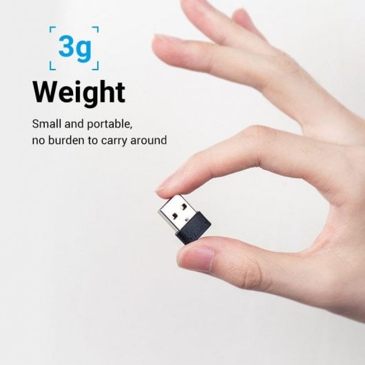 Vention CDWB0 Adaptador USB 2.0 Tipo-A Macho para USB Tipo-C Fêmea Preto