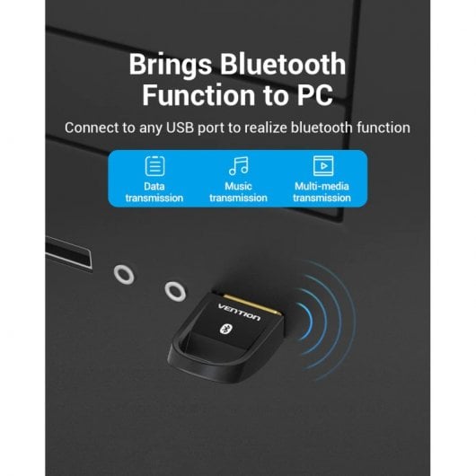 Adattatore USB Bluetooth 5.0 Vention Nero