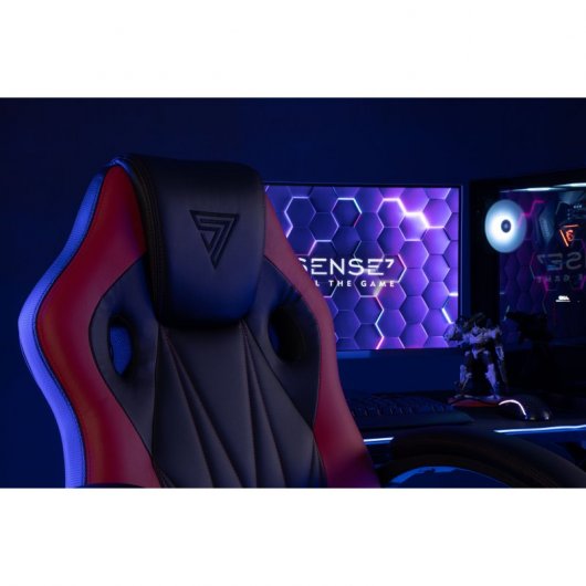 Sense7 Prism Silla Gaming Negra/Roja