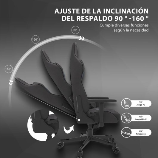 Sense7 Spellcaster Silla Gaming Negra/Roja