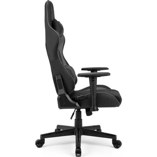SENSE7 Spellcaster Silla Gaming de Ecopiel Ergonómico Ajustable Soporte Lumbar Negra/Gris