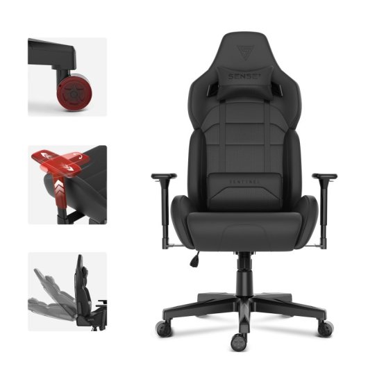Sense7 Sentinel Silla Gaming Negra/Roja