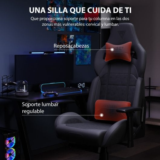 Sense7 Sentinel Tecido Cadeira Gaming Preta