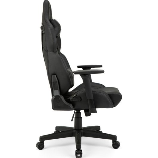 SENSE7 Sentinel Silla Gaming de Ecopiel Ergonómico Ajustable Soporte Lumbar Negra