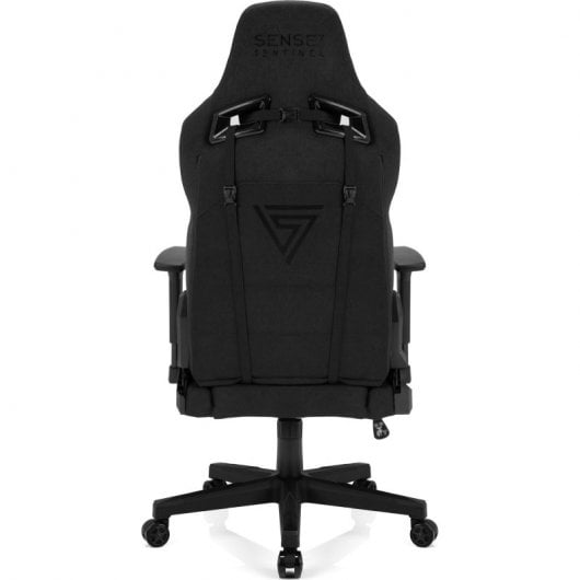 SENSE7 Sentinel Silla Gaming de Tela Ergonómico Ajustable Soporte Lumbar Negra/Gris