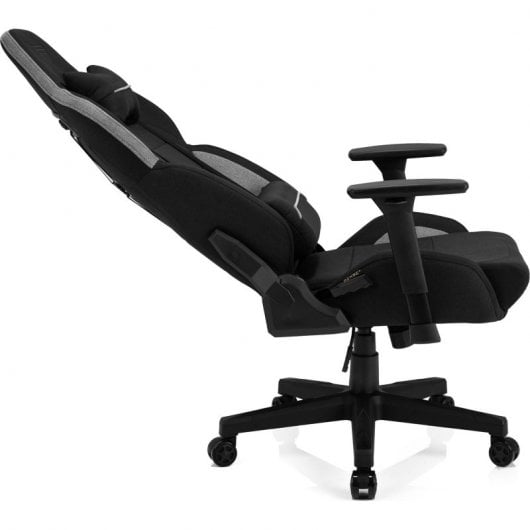 SENSE7 Sentinel Silla Gaming de Tela Ergonómico Ajustable Soporte Lumbar Negra/Gris