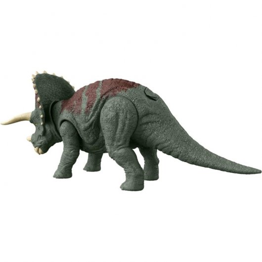 Mattel Jurassic World Dinosaurio de Juguete Triceratops Ruge y Ataca