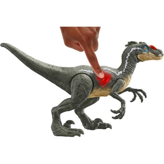 Mattel Jurassic World Dinosaurio de Juguete Epic Attack Velocirraptor