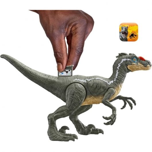 Mattel Jurassic World Dinosaurio de Juguete Epic Attack Velocirraptor