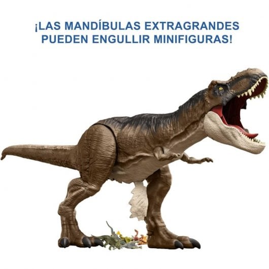 Mattel Jurassic World T-Rex Super Colosal Dinosaurio Articulado 60cm