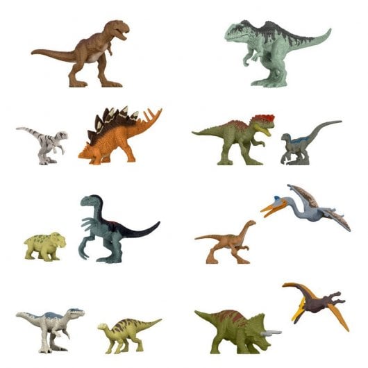 Mattel Jurassic World Mini-Dinosaurier-Figur, Spielzeug für Kinder, zufällige Lieferung