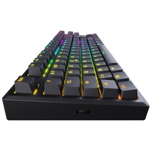 Conçu par GG Berserker Clavier de jeu mécanique Red Blood AZERTY Français Noir