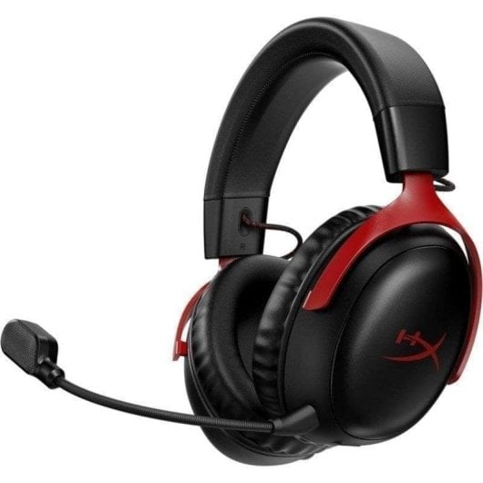 Auriculaires HyperX Cloud III Wireless Inalambriques 2,4 GHz Gaming DTS Headphone:X Noir et Rouge