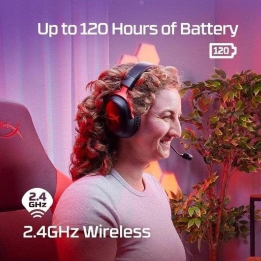 Auriculaires HyperX Cloud III Wireless Inalambriques 2,4 GHz Gaming DTS Headphone:X Noir et Rouge