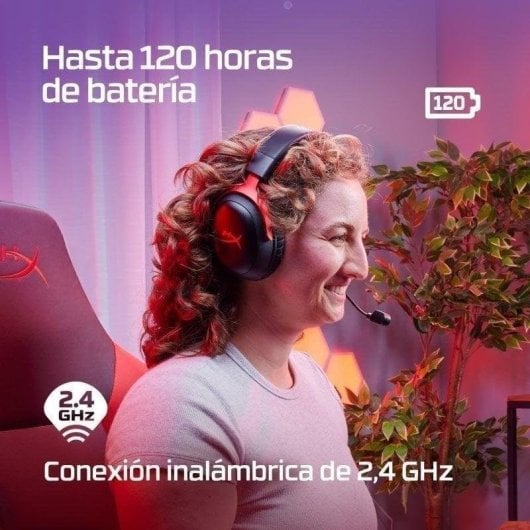 Auriculaires HyperX Cloud III Wireless Gaming Sans fil 2,4 GHz USB-C DTS Headphone:X Noir