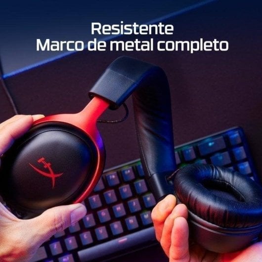 Auriculaires HyperX Cloud III Wireless Gaming Sans fil 2,4 GHz USB-C DTS Headphone:X Noir