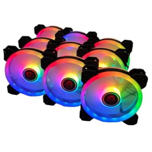 Kit d'unité de contrôle Talius Iris Spectrum ARGB + 9 ventilateurs supplémentaires 120 mm noir
