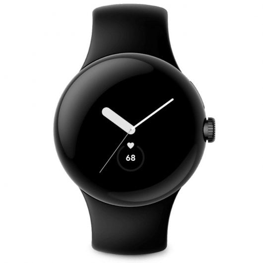 Smartwatch Google Pixel Watch LTE 41 mm nero opaco con cinturino sportivo nero ossidiana