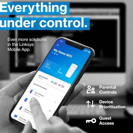 Linksys Velop Pro 6E Sistema Mesh WiFi 6E True Tri-Band