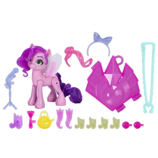 Hasbro Original My Little Pony Marca de Belleza Mágica Figura Princesa Pipp Petals