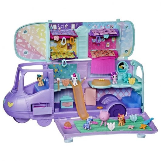 Hasbro Original My Little Pony Mini Mundo Mágico Figura Mare Stream Set de Juego Autocaravana