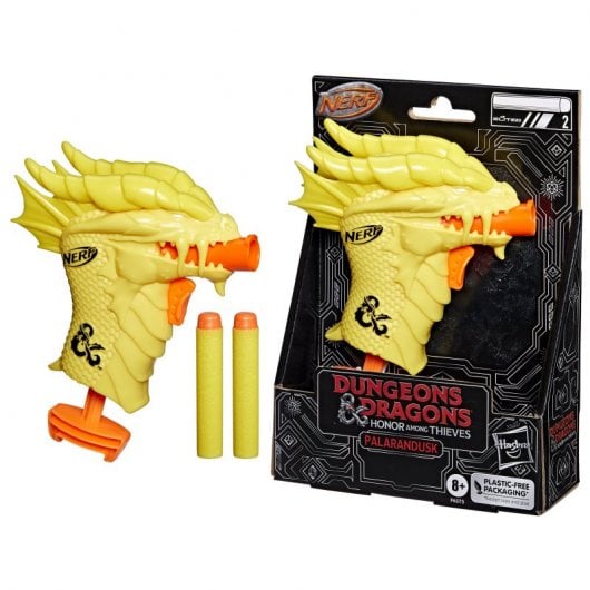 Hasbro Original Nerf Microshots Dungeons and Dragons Dart Launcher Palarandusk