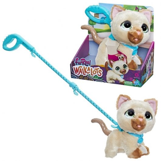 Hasbro Original Furreal Friends Gatita Walkalots Mascota Maxi Paseos