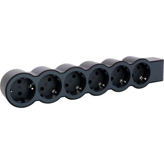 Legrand Multipresa 6x Schuko senza cavo Nero/Grigio