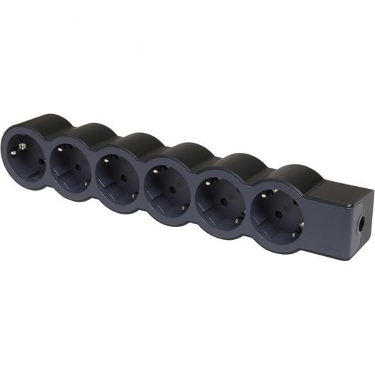 Legrand Multipresa 6x Schuko senza cavo Nero/Grigio