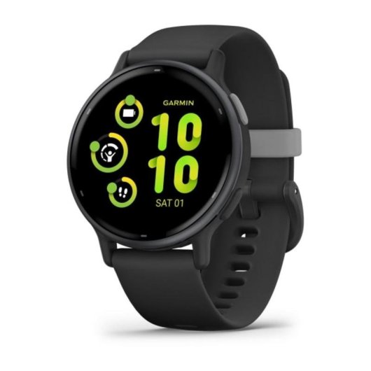 Garmin Vivoactive 5 Bluetooth GPS 42mm AMOLED Preto 4GB Body Battery 5ATM SpO2