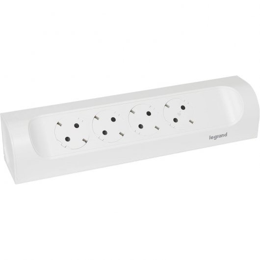 Legrand 4x multiprise d'angle Schuko blanc