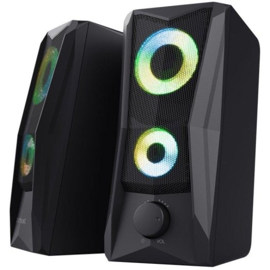 Altavoces Trust GXT 606 JAVV 2.0 alámbricos 12W con iluminación RGB