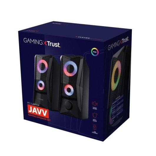 Altavoces Trust GXT 606 JAVV 2.0 alámbricos 12W con iluminación RGB