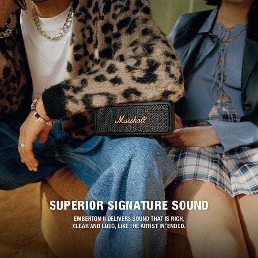 Marshall Emberton II Coluna Bluetooth Preta