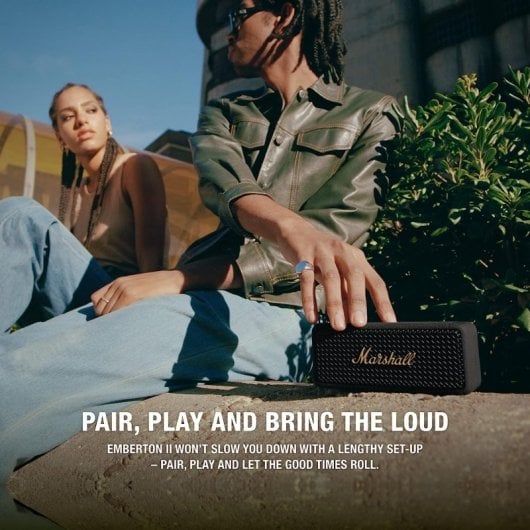 Marshall Emberton II Coluna Bluetooth Preta