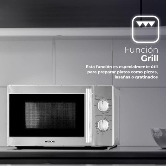 Wonder WMW2700GX Microonde con grill 20L 700W Acciaio inossidabile