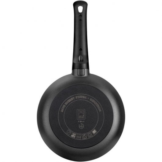 BRA Efficient Padella in alluminio pressofuso arancione da 18 cm