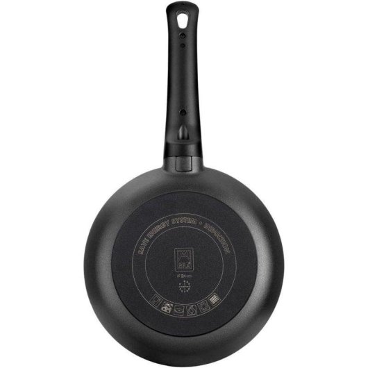 Frigideira BRA Efficient Orange 20cm Alumínio Fundido Antiadherente