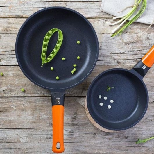 Frigideira BRA Efficient Orange 20cm Alumínio Fundido Antiadherente