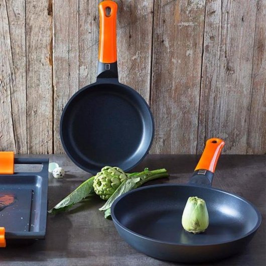 Frigideira BRA Efficient Orange 20cm Alumínio Fundido Antiadherente