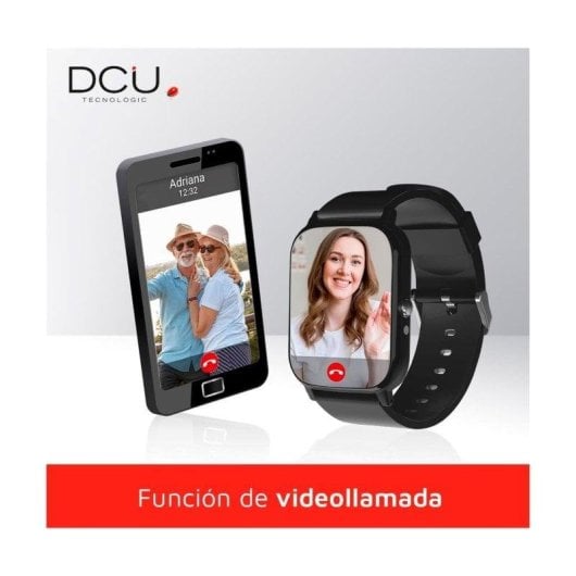 DCU Tecnologic Smartwatch Senior GPS 4G 47,8mm IPS Cinzento IPX6 SOS SpO2 FC Pressão