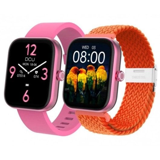 DCU Los Angeles Bluetooth 44,5mm TFT Púrpura Correas Rosa Naranja IP67 SpO2 Pulsómetro Sueño